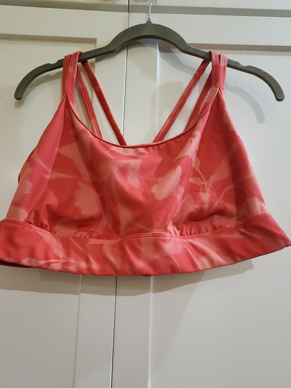 all in motion Coral Pink Double-Strap Sports Bralette